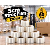 17 Mikron 5 Cm Dilimli Streç Film 175 Gr - 170 Metre (60 Adet)