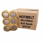 HOTMELT 45X100 Koli Bandı Şeffaf (72 Adet)