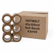 HOTMELT 45X100 Koli Bandı Kahverengi (72 Adet)