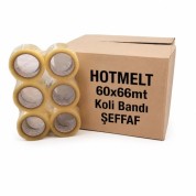 HOTMELT 60X66 Koli Bandı Şeffaf (48 Adet)